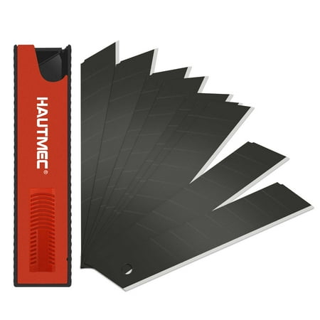 

HAUTMEC 10pcs 18mm Snap-off Utility Knife Blades HT0144-BL