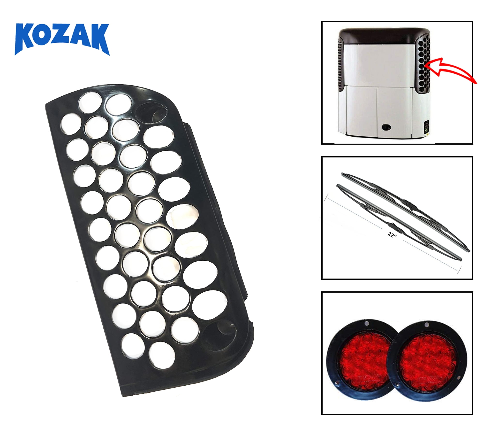 Thermo King Reefer Roadside Grille door Black SB 200 100 110