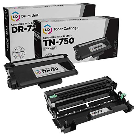 LD Compatible TN750/DR720 2 Pack Includes: 1 TN750 and 1 DR720 for DCP 8100DN  8150DN  8155DN  HL 5440D  5450DN  5470DW  5470DWT  6180DW  MFC 8510DN  8710DW  8810DW  8910DW  8950DW & 8950DWT