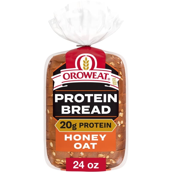 Oroweat Protein Honey Oat Bread, 24 oz