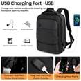 thumbnail image 2 of New York Xpress Laptop Backpack with USB Charging Port, Water Resistant Business Work Travel Backpack for Men, 15.6" Computer Bag, Black - GB00591, 2 of 9