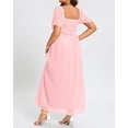 thumbnail image 2 of Vestido Pinup Fashion con lunares suizos maxi rosa claro, talla grande, 2 of 6