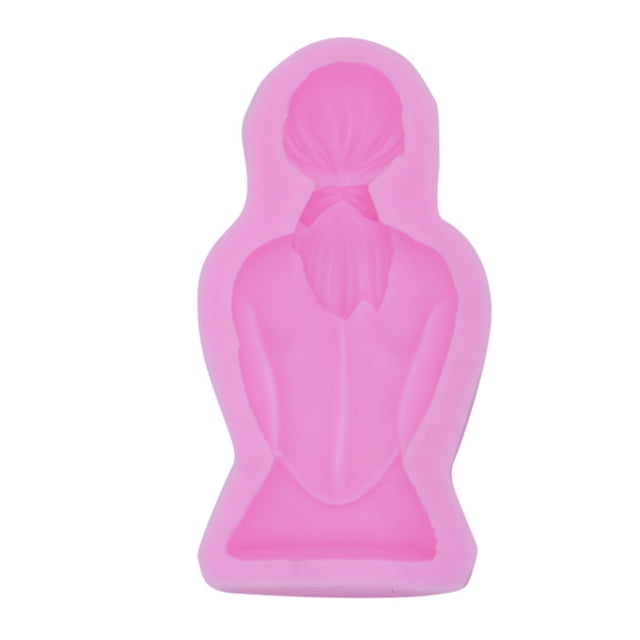Beautiful Women Silicone Girl Fondant Cake Candy Chocolate Decorating Small Pizza Pan Set Upside down Cake Pan Tube Pans for Baking Small Rectangular Baking Pan Space Silicone