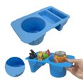 thumbnail image 3 of Bandeja Contenedores Bocadillos Estante Almacenamiento Playa Con Portavasos para Bogg Bag () Azul, 3 of 9