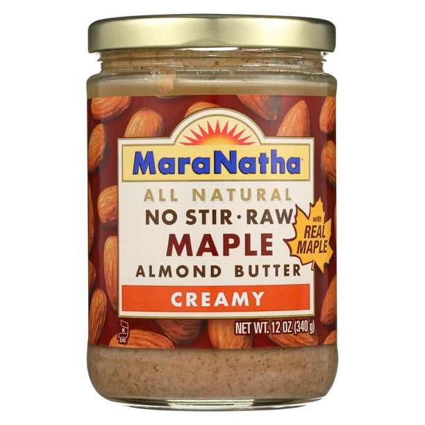 Maranatha Natural Foods Raw Maple Almond Butter Creamy No Stir