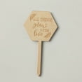 thumbnail image 4 of Divertidas etiquetas de madera para estacas de plantas, gracias por ayudarme a crecer, marcador de plantas, letrero para semillas, flores, jardín en maceta (4 piezas), 4 of 5
