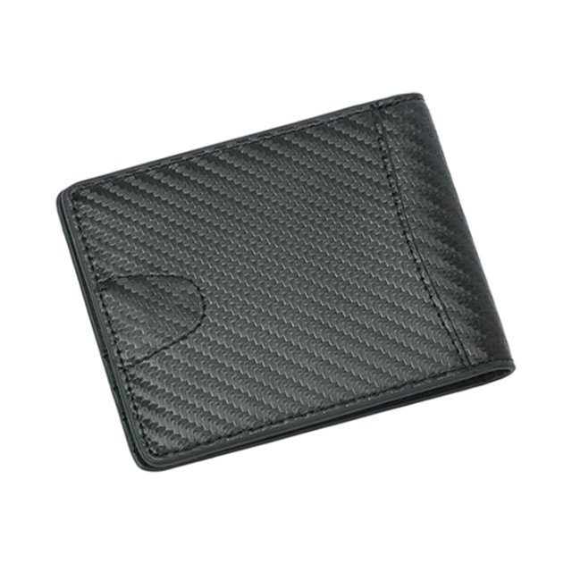 unbranded 1Ud Cartera Para En De Carbono Con Bolsillo Antirrobo Para Tarjetas