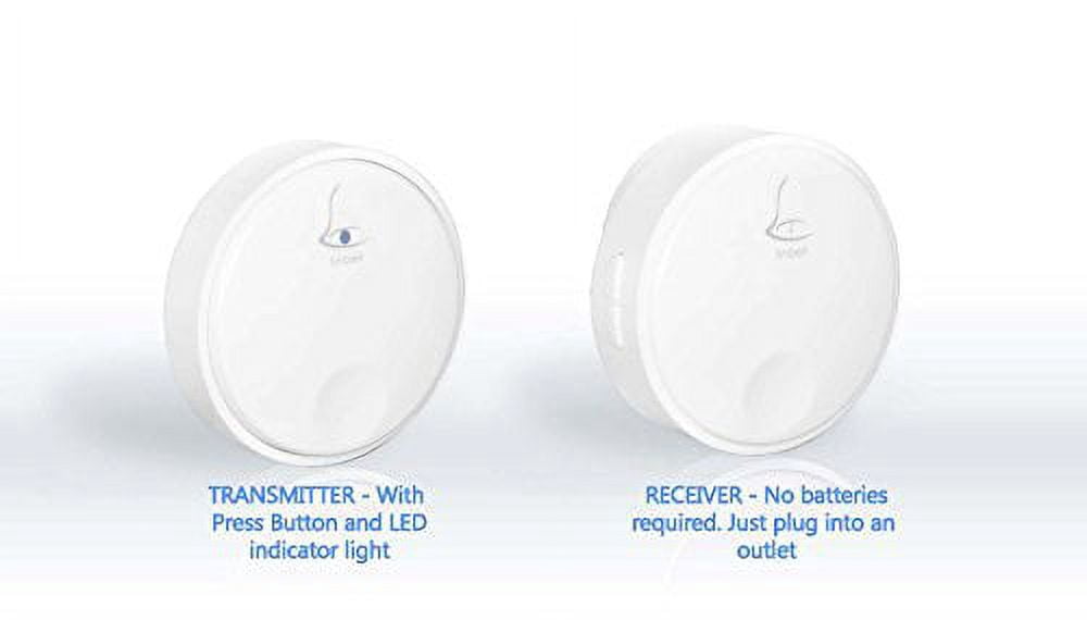 MaxWorks 80051 Wireless Plug-In Door Bell Chime with 38 Tone Settings