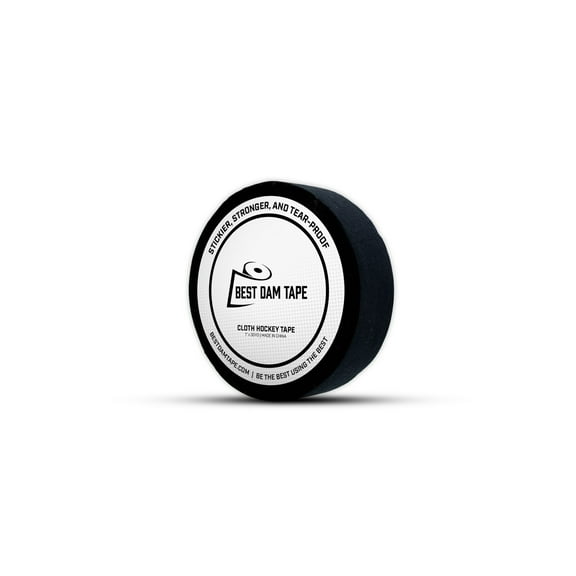 Best Dam Cloth Hockey Stick Black Tape - 1" x 75 ft.