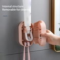 thumbnail image 3 of Inteprter Soporte para de montado en la pared, exprimidor de de dientes, estante de almacenamiento para baño de Hotel, cocina, Juegos de accesorios de baño Rosado Inteprter HA066653-02, 3 of 6