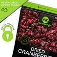 thumbnail image 2 of Nut Cravings Sun Dried Whole Cranberries: Lightly Sweetened, All Natural Dried Fruits (16oz), 2 of 6