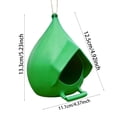 thumbnail image 3 of TIELUTT Outdoor Bird Feeder Spherical Design with Holes And Nesting Capabilities Windows for Metal Outdoor Owl Boxes for outside birds, 3 of 6