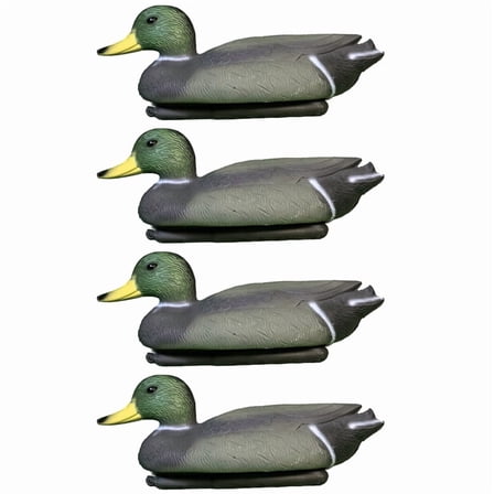 4Pcs Simulated Duck Outdoor Garden Courtyard Decoration Float on the Water Hunting Decoy Realistic Bird with Base,4 x Simulated Duck,As Shown