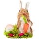 thumbnail image 1 of Figuras de Conejito de Pascua tejido de paja Conejo de Pascua de paja adorno de conejo decoración de mesa para el hogar, 1 of 5