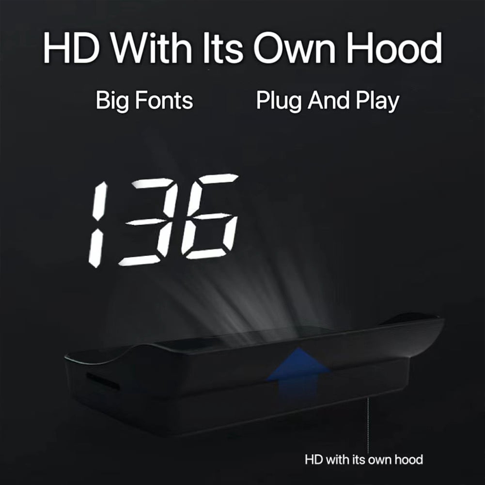 Smart In Car Hud Copilot, USB Car HUD Speedometer with GPS+BDS Navigation, 10Hz  Refresh, MPH Display, Plug & Play Speed Display for Cars, Trucks