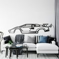 thumbnail image 5 of LaModaHome Lamborghini Countach Metal Silhouette Wall Art, 5 of 5