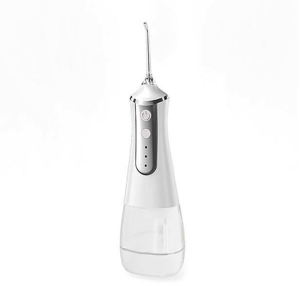 Limpiador de dientes con hilo dental de agua inalámbrico, tanque profesional de 300 ml, modo de bricolaje, irrigador oral dental recargable por USB para el hogar y los viajes, resistente al agua IPX6 Jormftte CPB-US-HPP12-1