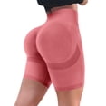 thumbnail image 4 of Women's Seamless High Waisted Biker Shorts Sculpting Compression Workout Shorts, 4 of 8