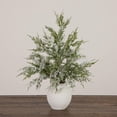 thumbnail image 4 of Nearly Natural Pre-Lit Frosted Cypress Artificial Potted Christmas Tree - 18" - Warm White Lights, 4 of 8