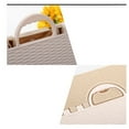 thumbnail image 4 of Plastic Folding Stool Bathroom Small Bench Portable Folding Stool - Size Large (Beige), 4 of 7