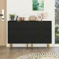 thumbnail image 3 of 3 Drawer Cabinet, Accent Storage Cabinet, Suitable for Bedroom, Living Room, Study,Black, 3 of 7