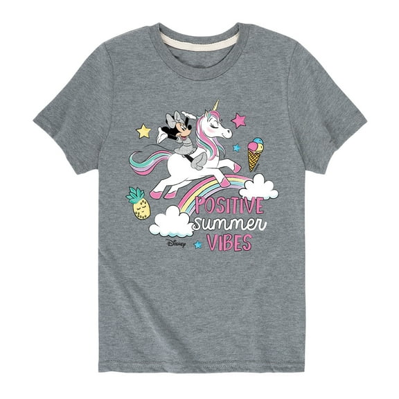 Mickey & Friends - Positive Summer Vibes - Toddler And Youth Short Sleeve Graphic T-Shirt