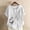 White, variant on CLOISE Casual Shirts for Women Short Sleeve Plus Size Tops Button Round Neck Pullover Graphic Summer Blouses Purple