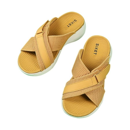 

Cloud Sliders for Women Soft Thick Sole Comfy Wedge Pillow Slippers Non-Slip Quick Drying Foam House Shower Shoes Ladies Arch Support Chunky Platform Summer Slides for Indoor Outdoor