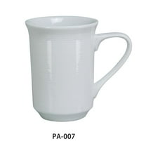 Yanco PA-007 8-oz Porcelain Coffee & Tea Mug, Super White - 3 in. - Pack of 36