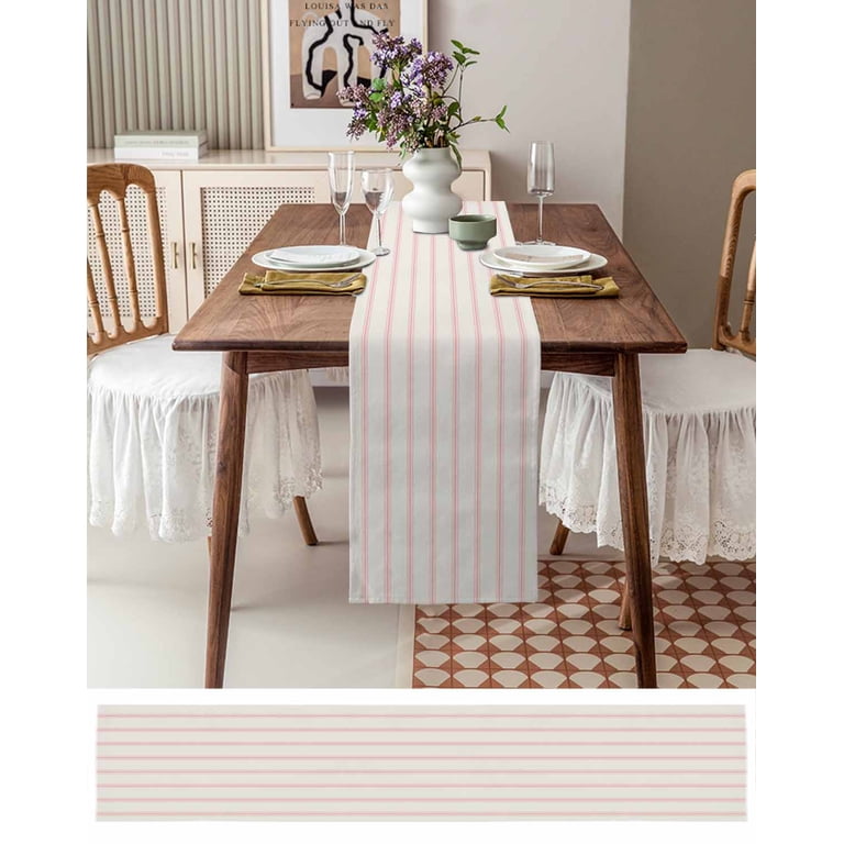 slim fit dress slacks Arabella Linen Blend Dress-Pink, Rich Emerald Stripe main image 0