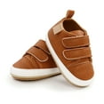 thumbnail image 5 of WILLFUN Unisex Baby Boys Girls High-Top Ankle Sneakers Toddler Soft Rubber Sole Infant Crib Shoes(Brown, 6-12 Months Infant), 5 of 5