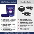 thumbnail image 5 of Steam Eye Mask Heated Warm Compress Disposable Self-Heating Lavender, 5 Masks, Sleep, Spa, Travel Essentials & Relaxation Gifts, 5 of 7