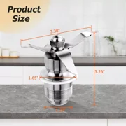 502977 Blending Assembly Blade Cutting Assembly Blender Part 502977 502975 18396 Compatible with Waring CB6 / CB10 / CB15 Gallon Blenders