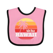 Inktastic Aloha Hawaii Vacation Retro Vintage Boys or Girls Baby Bib