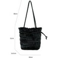 thumbnail image 4 of Kukuzhu Womens Fashion Y2K Drawstring Small Bucket Bag Retro Leather Tote Handbags Hobo Shopper Handbag Purse, 4 of 8
