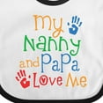 thumbnail image 4 of Inktastic Nanny and Papa Love Me Boys or Girls Baby Bib, 4 of 4