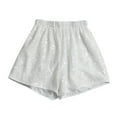 thumbnail image 3 of Sequin Shorts for Women 2026 Summer Elastic High Waist Wide Leg Sparkle Booty Mini Shorts Clubwear Dancewear, 3 of 4