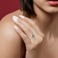 thumbnail image 2 of Natural Selenite Rough Shape Rings in Sterling Silver for Women, April, May Birthstone Jewelry for Her Birthday, Wedding Anniversary, Christmas, Mothers Day, 2 of 8