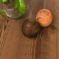 thumbnail image 5 of 500ML Mini Humidificateur Diffuseur À Ultrasons Grain De Bois Huiles D'aromathérapie Humidificateur Lampe De Parfum LED avec 7 Couleurs SPA Gratuit pour Bureau De Chambre De Yoga (A), 5 of 5