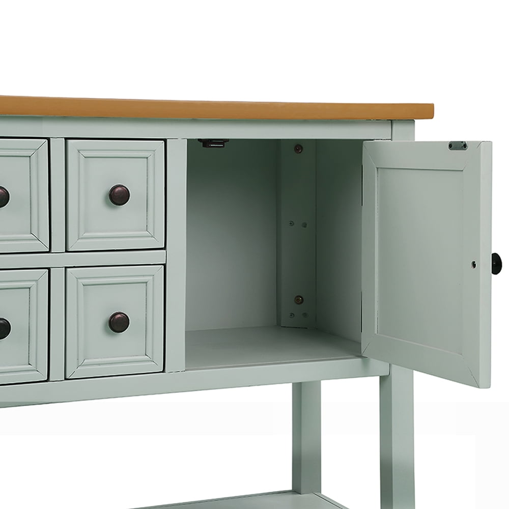 Kepooman Cambridge Series Solid Wood Console Table with Bottom Shelf for Entryway, 46“L x 15”W x 34”H, Lime White Kepooman Cambridge Series Solid Wood Console Table with Bottom Shelf for Entryway, 46“L x 15”W x 34”H, Lime White