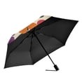 thumbnail image 2 of FORMRS Travel Umbrella Folding Auto Open Close Windproof Rain UV Protection, Large Colorful Flowers Pattern, 2 of 8