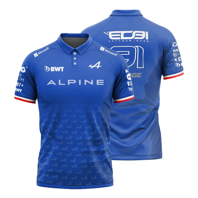Nouveau Costume de Course F1 Red Bull Manches Courtes Polo Équipe Hommes-QIUPING