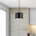 thumbnail image 3 of Dainolite EMI-81P-MB 1 Light Incandescent Pendant, Matte Black Shade, 3 of 4