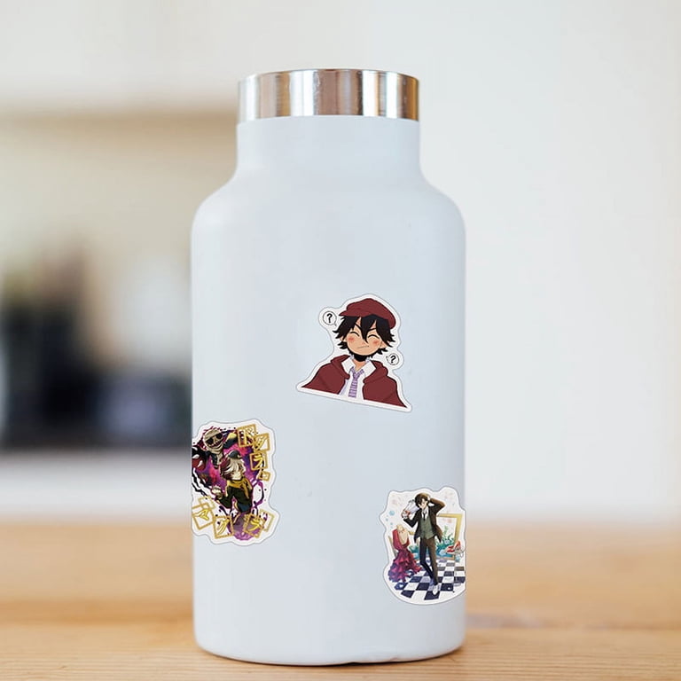 Bungo Stray Dogs Vinyl Stickers – 20 PC Chibi Anime Sticker Pack, Waterproof & Reusable, For Laptops & Water Bottles