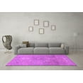 thumbnail image 3 of Ahgly Company Indoor Square Abstract Purple Modern Area Rugs, 5' Square, 3 of 4