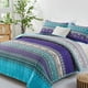 thumbnail image 2 of Set de edredón WONGS BEDDING Boho California King Blue Purple, 2 of 7