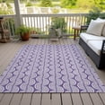 thumbnail image 6 of Addison Rugs Chantille Indoor/Outdoor Transitional Swirls Purple Washable Rectangle Rug, 2'6" x 3'10", 6 of 6
