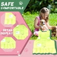 thumbnail image 4 of GASTROPOD Dog Dresses for Small Dogs Girl,Cloth Solid Everyday Dress Small Dog Costume,Snug Fit with Flower Dog Clothes,Green,M, 4 of 7