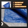 thumbnail image 4 of Lona Raindeway, 366 x 366 cm, 5,5 mm, impermeable, plata y azul, 4 of 9