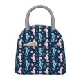 thumbnail image 1 of Disketp Seahorses And Plants Bolsa Térmica para Almuerzo, Lonchera con Abertura Amplia y Gran Capacidad, Organizador Reutilizable para Mujeres, Hombres y Adultos, 1 of 6